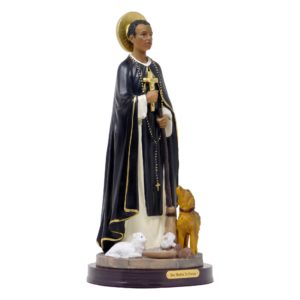 ValuueMax™ Saint Martin of Porres Statue, Finely Detailed Resin, 12 Inch Tall Figurine