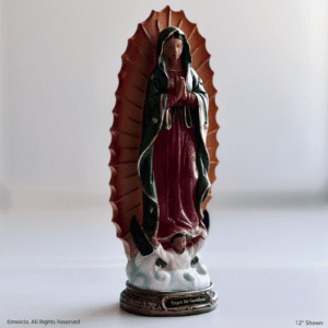 Our Lady of Guadalupe Resin Statue - 12" Catholic Figurine