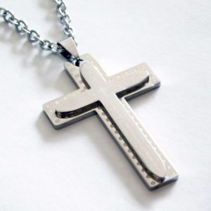 Lord's Prayer Stainless Steel Pendant Necklace