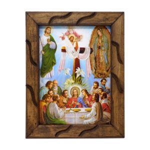 The Last Supper - St Jude, Oil Painting style – 12" Rustic Frame