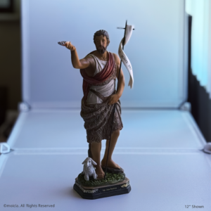 Saint John Baptist Resin Statue - 12" Catholic Figurine | San Juan Bautista, Figura Catolica - Estatua de Resina