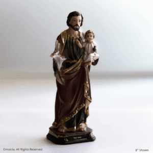 Saint Joseph Resin Statue - Catholic Figurine Sizes 8", 11.5" -16" | San Jose, Figura Catolica - Estatua de Resina - 8"