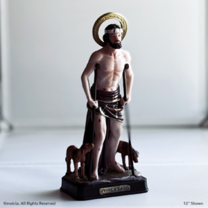Saint Lazarus Resin Statue - 12" Catholic Figurine | San Lazaro, Figura Catolica - Estatua de Resina