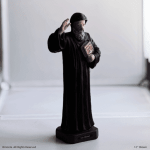 Saint Charbel Resin Statue - 12" Catholic Figurine | San Charbel, Figura Catolica - Estatua de Resina
