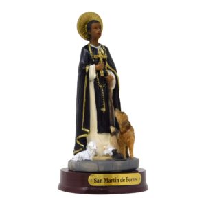 Saint Martin of Porres Resin Statue - 5 Inch Catholic Figurine