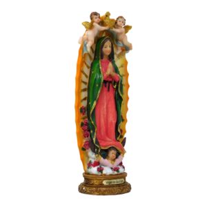 ValuueMax™ Our Lady of Guadalupe Statue, Finely Detailed Resin, 12 Inch Tall Figurine