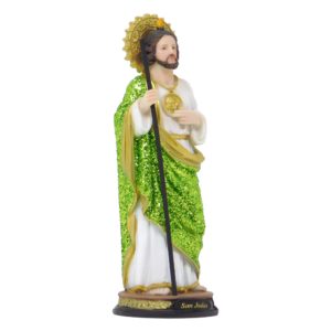 St. Jude Thaddeus Statue Finely Detailed Resin Figurine 8 Inches Tall
