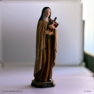 Saint Therese of Jesus Resin Statue - 12" Catholic Figurine | Santa Teresa de Jesus, Figura Catolica - Estatua de Resina