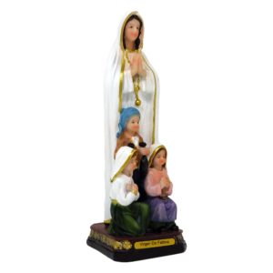 Our Lady of Fatima Resin Statue - 8 Inches Tall Catholic Figurine