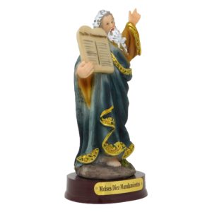 ValuueMax™ Saint Moses Statue, Finely Detailed Resin, 5 Inch Tall Figurine