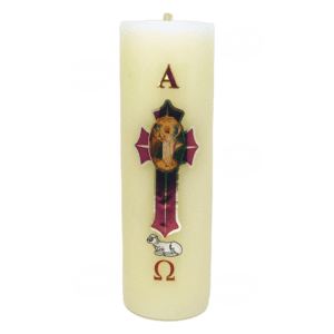 Paschal Candle 7" High 17oz wax - Cirio Pascual