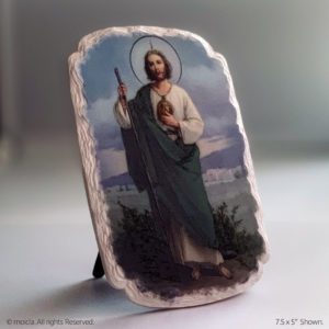 Saint Jude Thaddeus Image - 7.5" Catholic Resin Frame