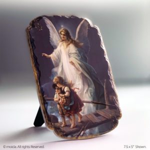 Guardian Angel – 7.5 in. Catholic Resin Frame