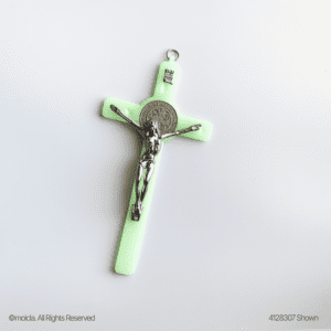 Saint Benedict Glow in the Dark Crucifix - 7 in. Catholic Cross