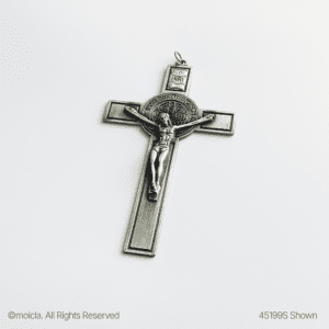 Saint Benedict Grey Crucifix - 5 in. Catholic Cross