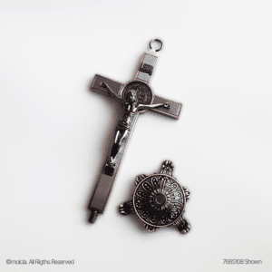Saint Benedict Crucifix with Stand - 8 in. Catholic Cross