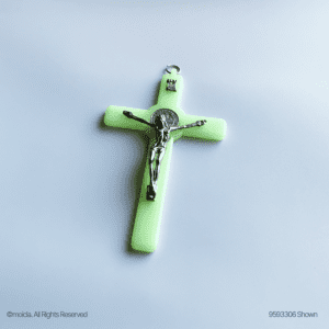Saint Benedict Glow in the Dark Crucifix - 6 in. Catholic Cross