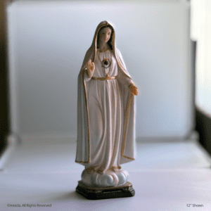 Immaculate Heart of Mary Resin Statue – 12" Catholic Figurine | Inmaculado Corazon de Maria, Figura Catolica - Estatua de Resina