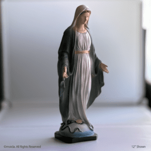 Our Lady of Grace Resin Statue - 12" Tall Catholic Figurine