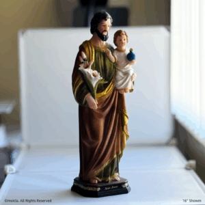 Saint Joseph Resin Statue - 16" Tall Catholic Figurine