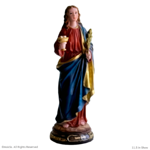 Saint Lucia Resin Figurine - 11.5 in. tall Catholic Statue